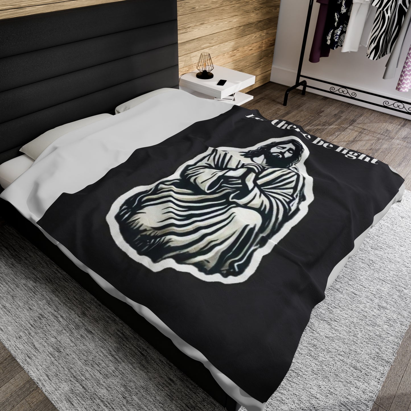 Jesus Velveteen Plush Blanket