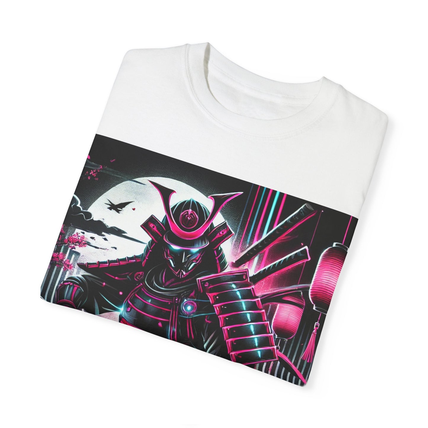 Anime Samurai Unisex Garment-Dyed T-shirt