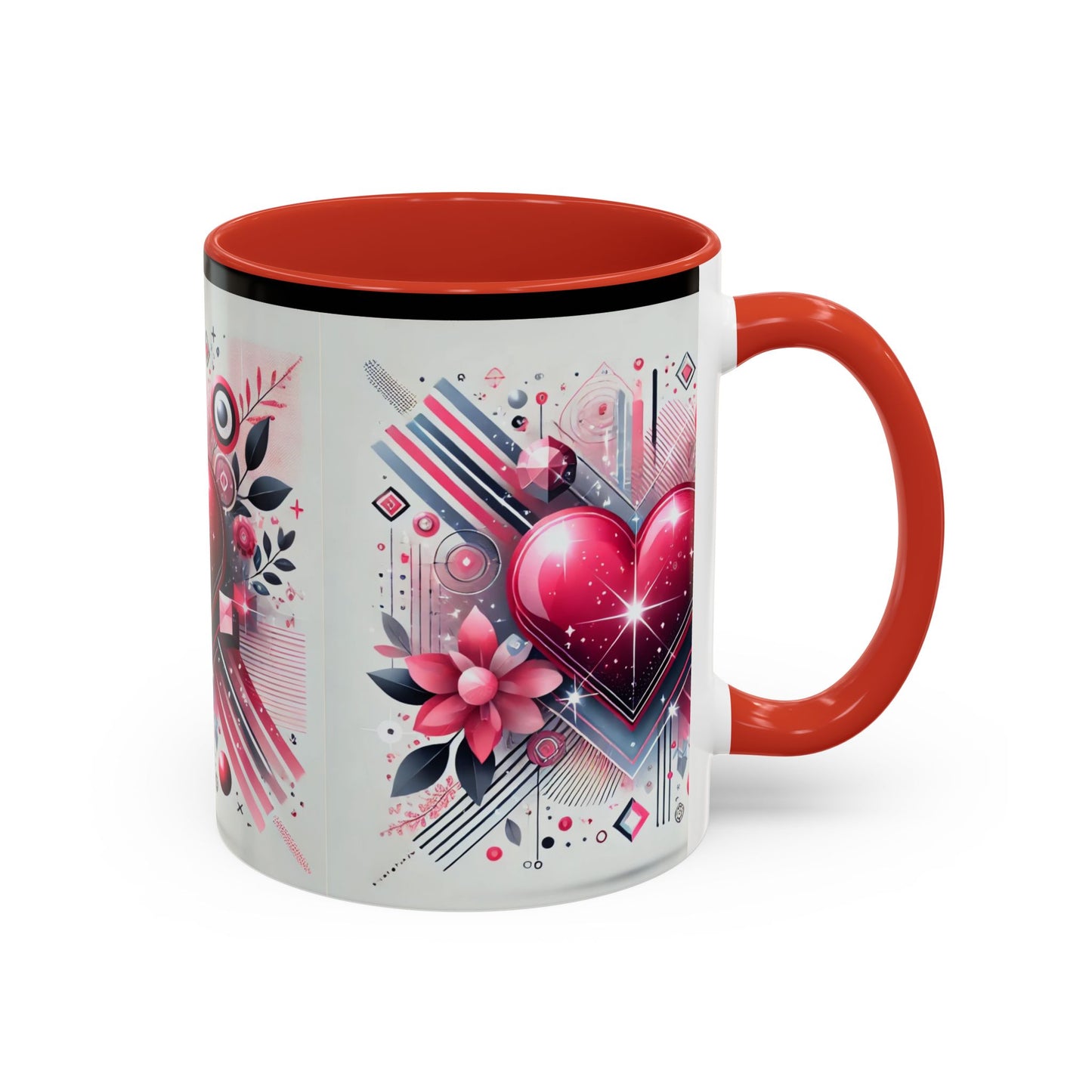 Valentine’s Day Accent Coffee Mug (11, 15oz)