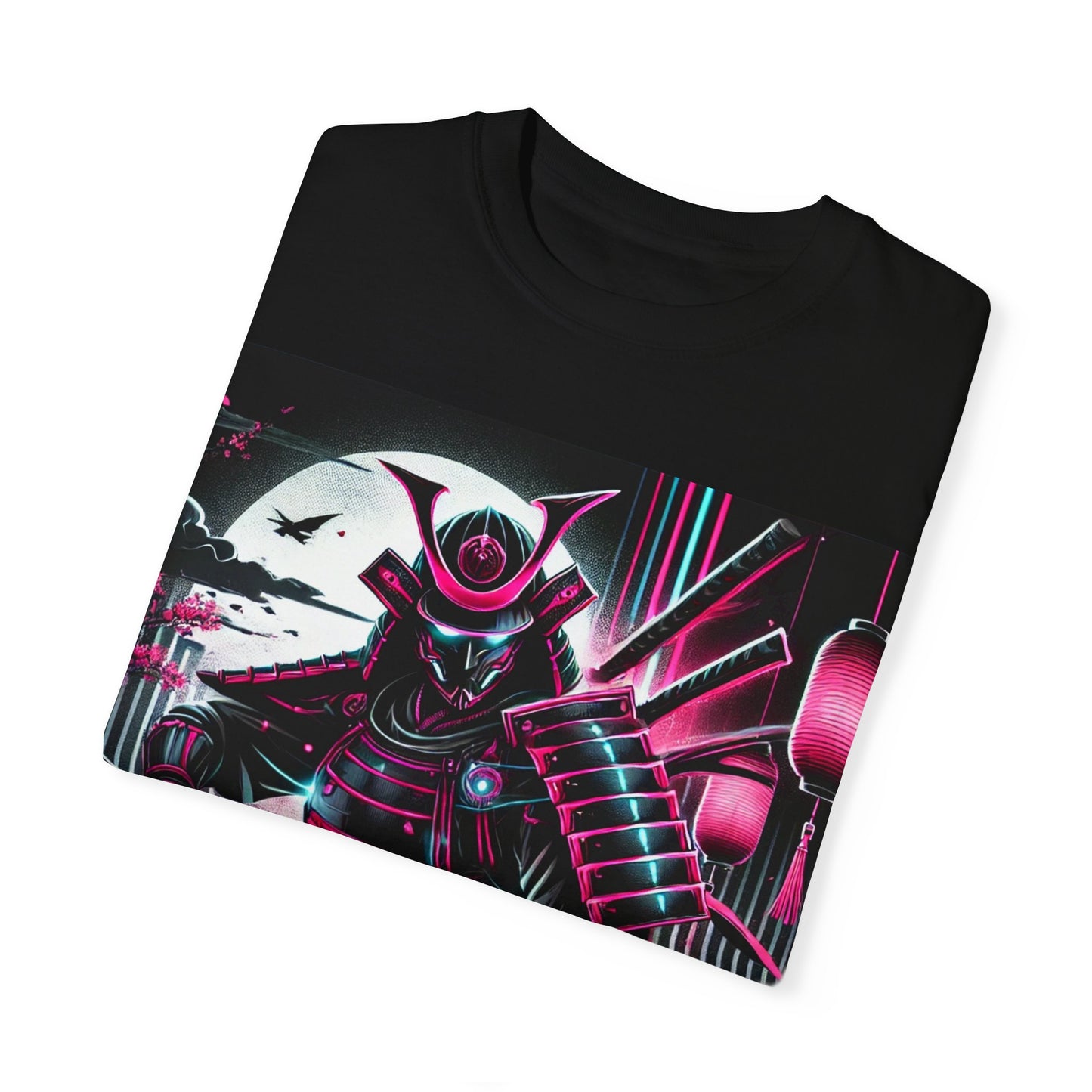 Anime Samurai Unisex Garment-Dyed T-shirt