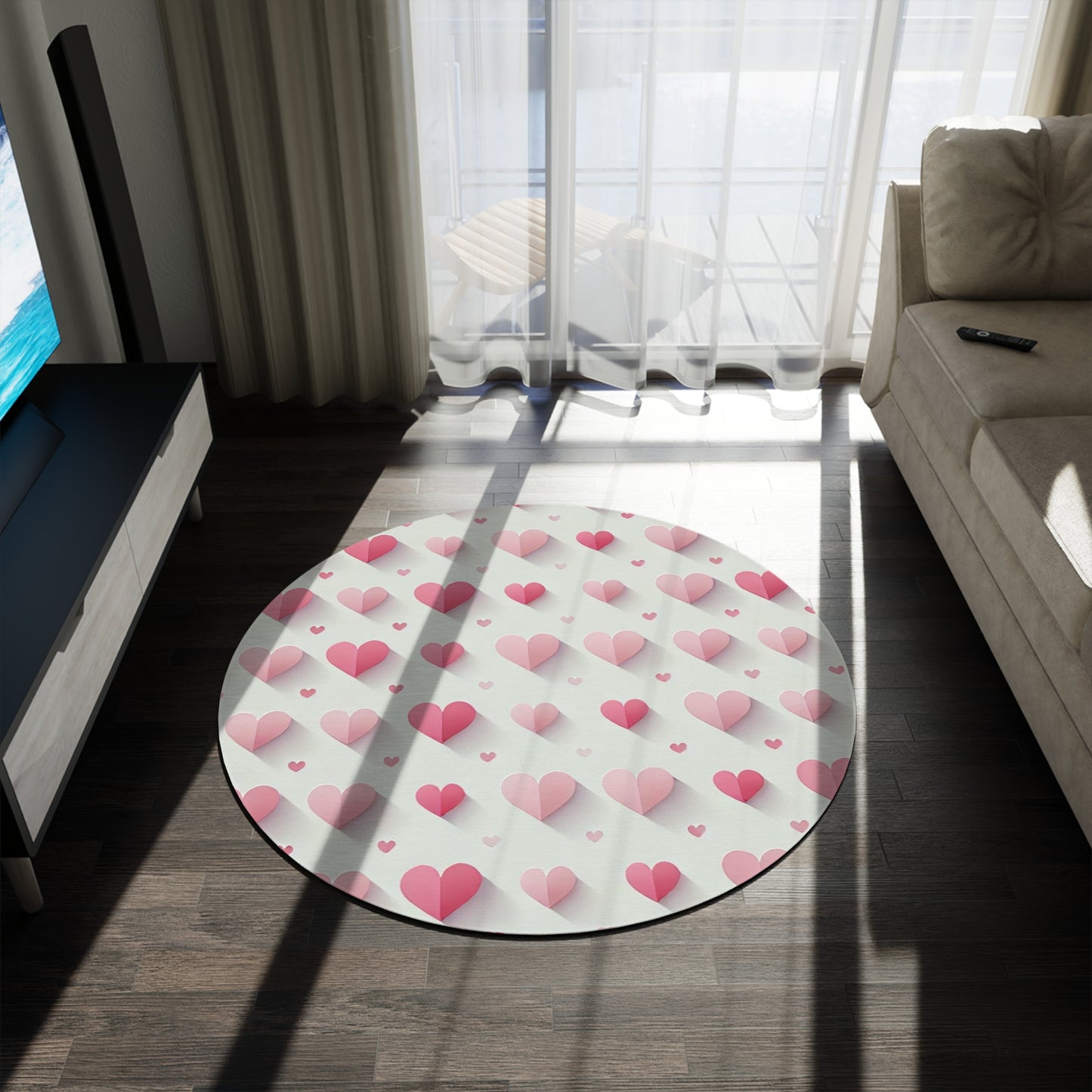 Valentine’s Day Round Rug