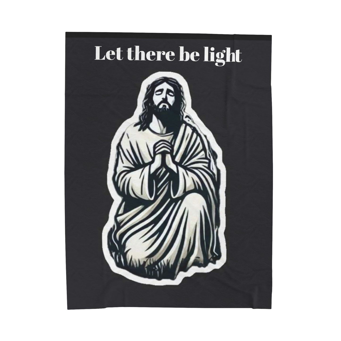 Jesus Velveteen Plush Blanket