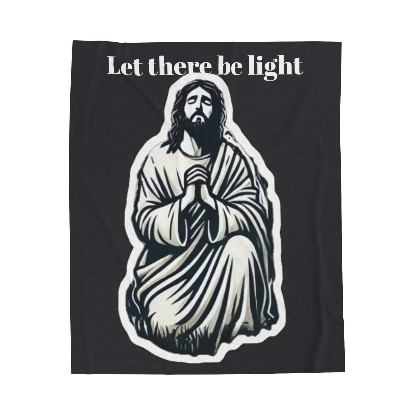 Jesus Velveteen Plush Blanket