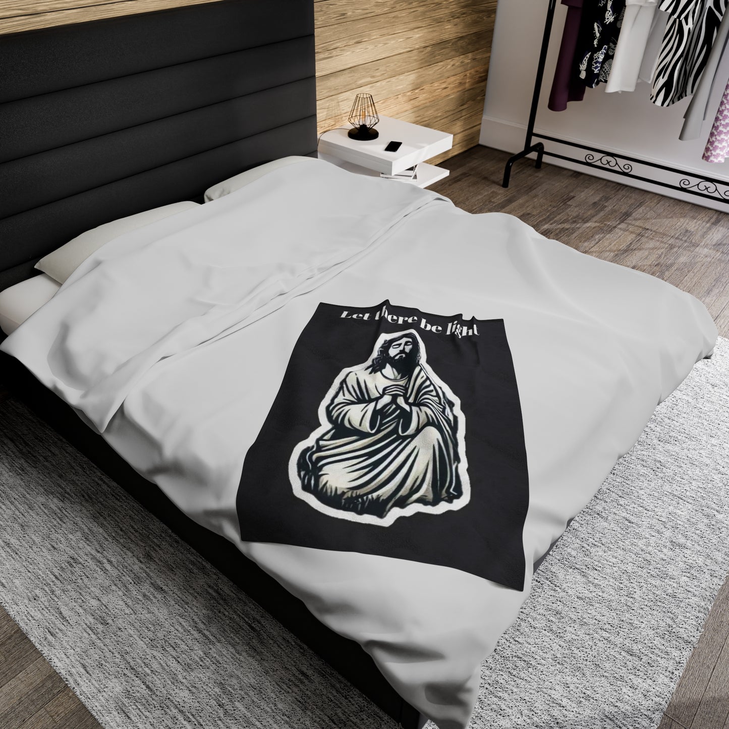 Jesus Velveteen Plush Blanket