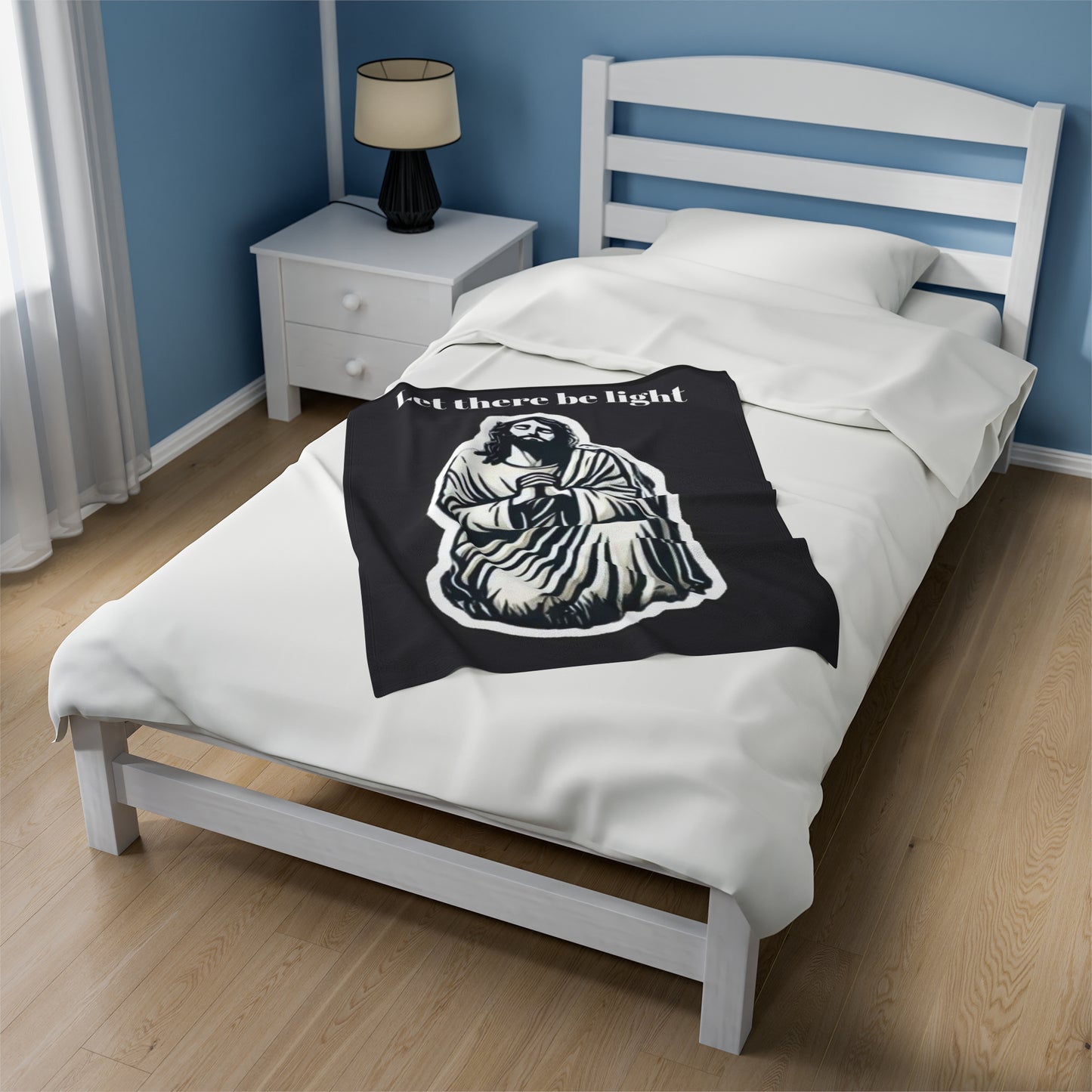 Jesus Velveteen Plush Blanket
