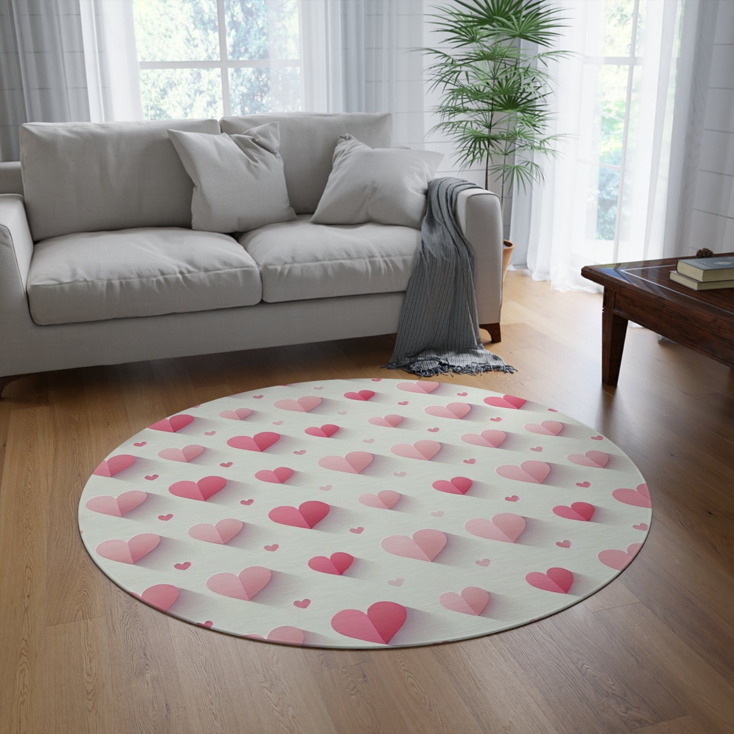 Valentine’s Day Round Rug