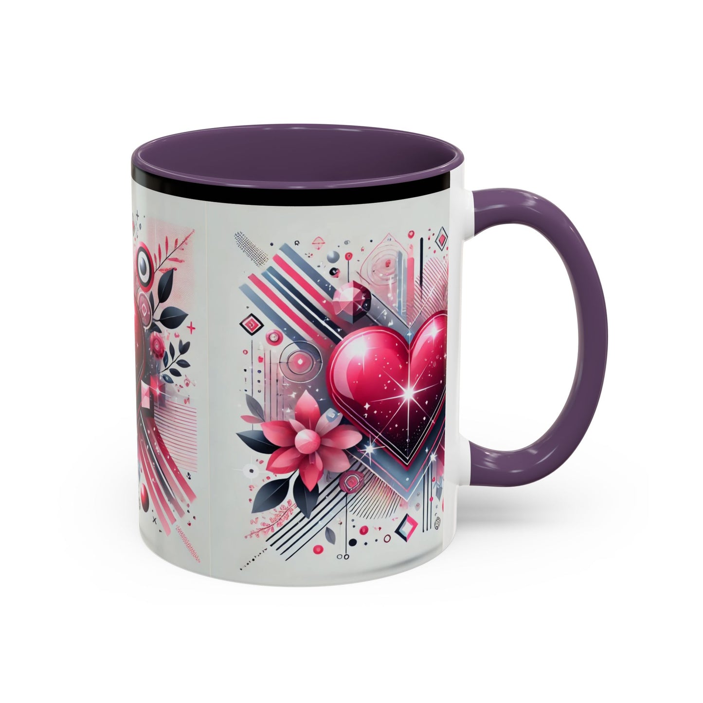 Valentine’s Day Accent Coffee Mug (11, 15oz)