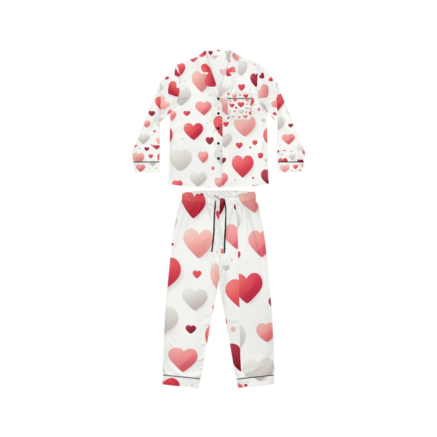 Valentine’s Day Women's Satin Pajamas (AOP)
