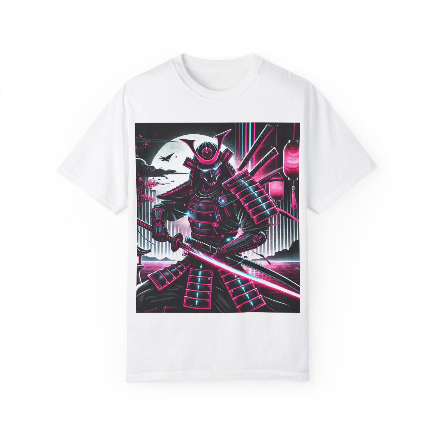Anime Samurai Unisex Garment-Dyed T-shirt