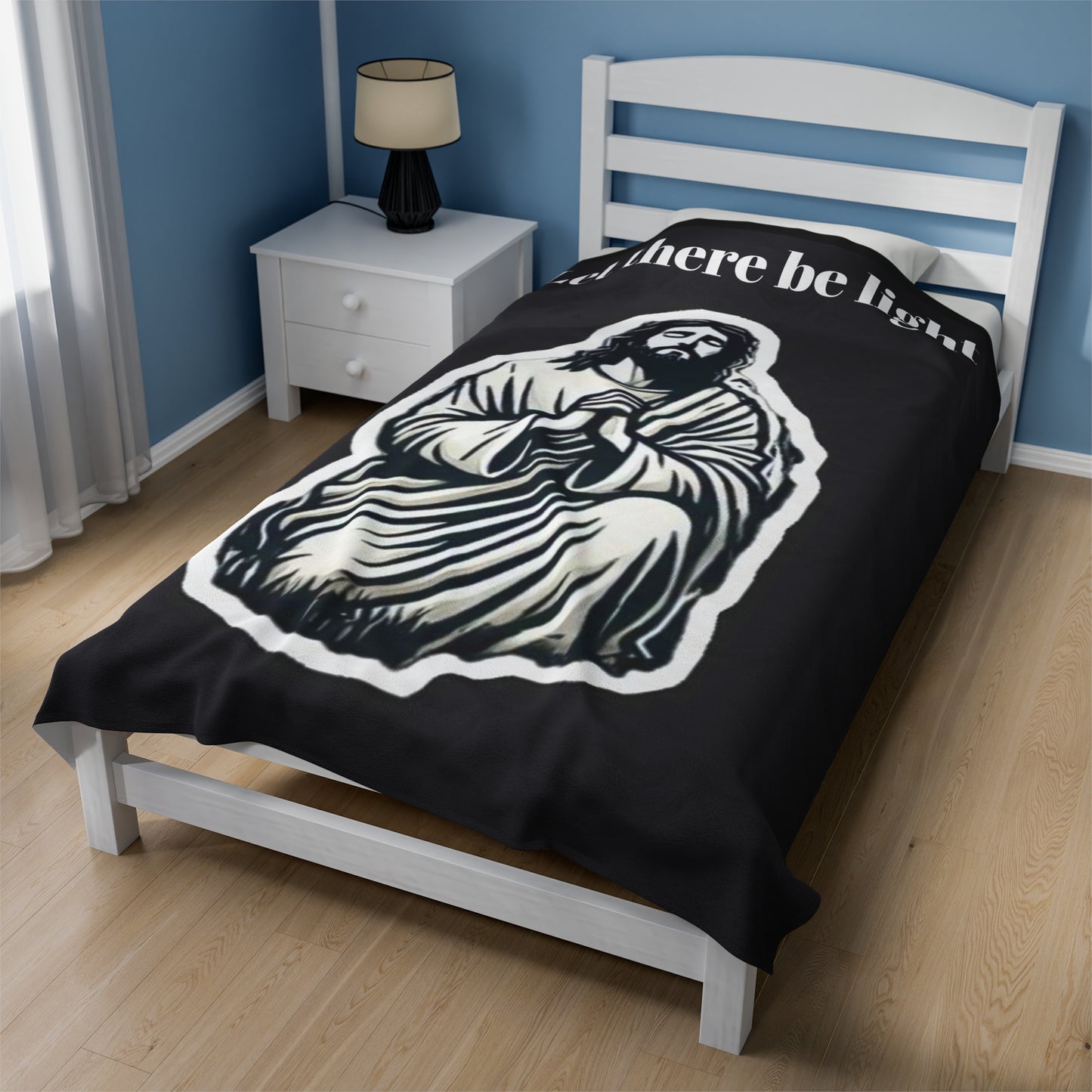 Jesus Velveteen Plush Blanket