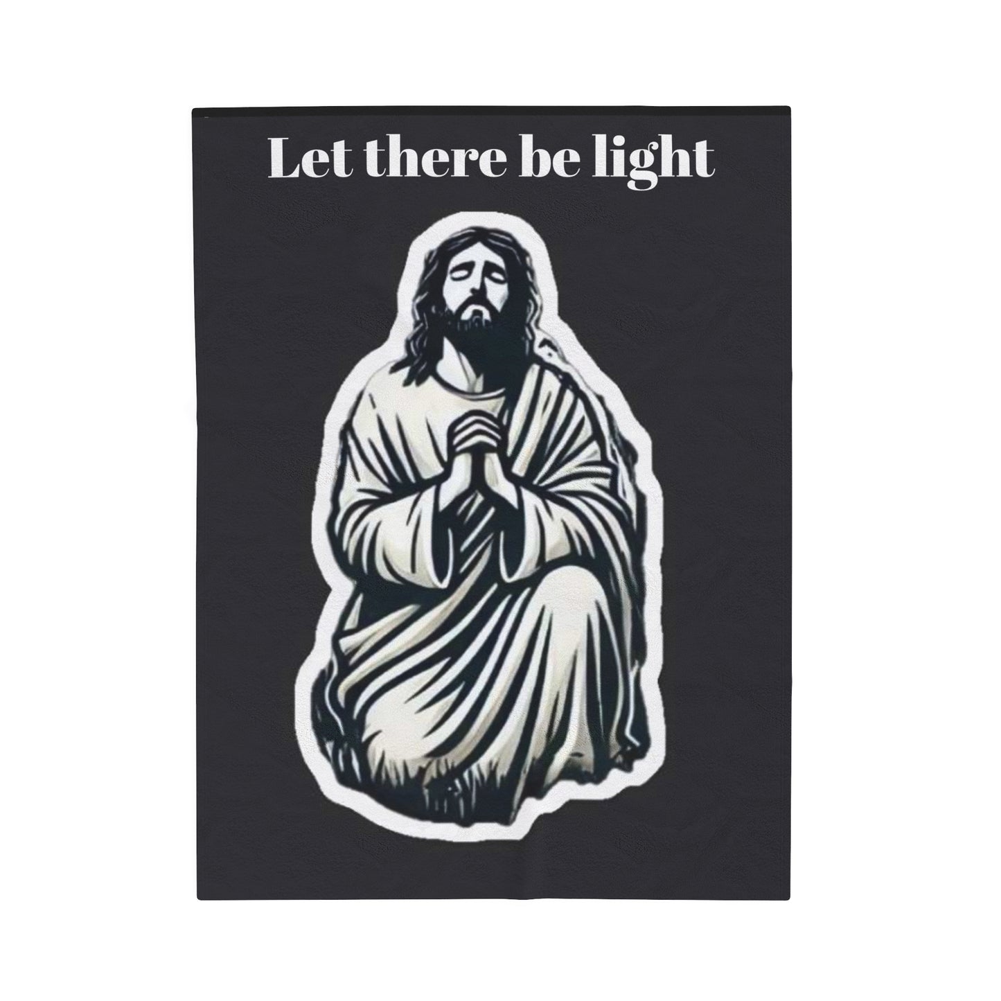 Jesus Velveteen Plush Blanket
